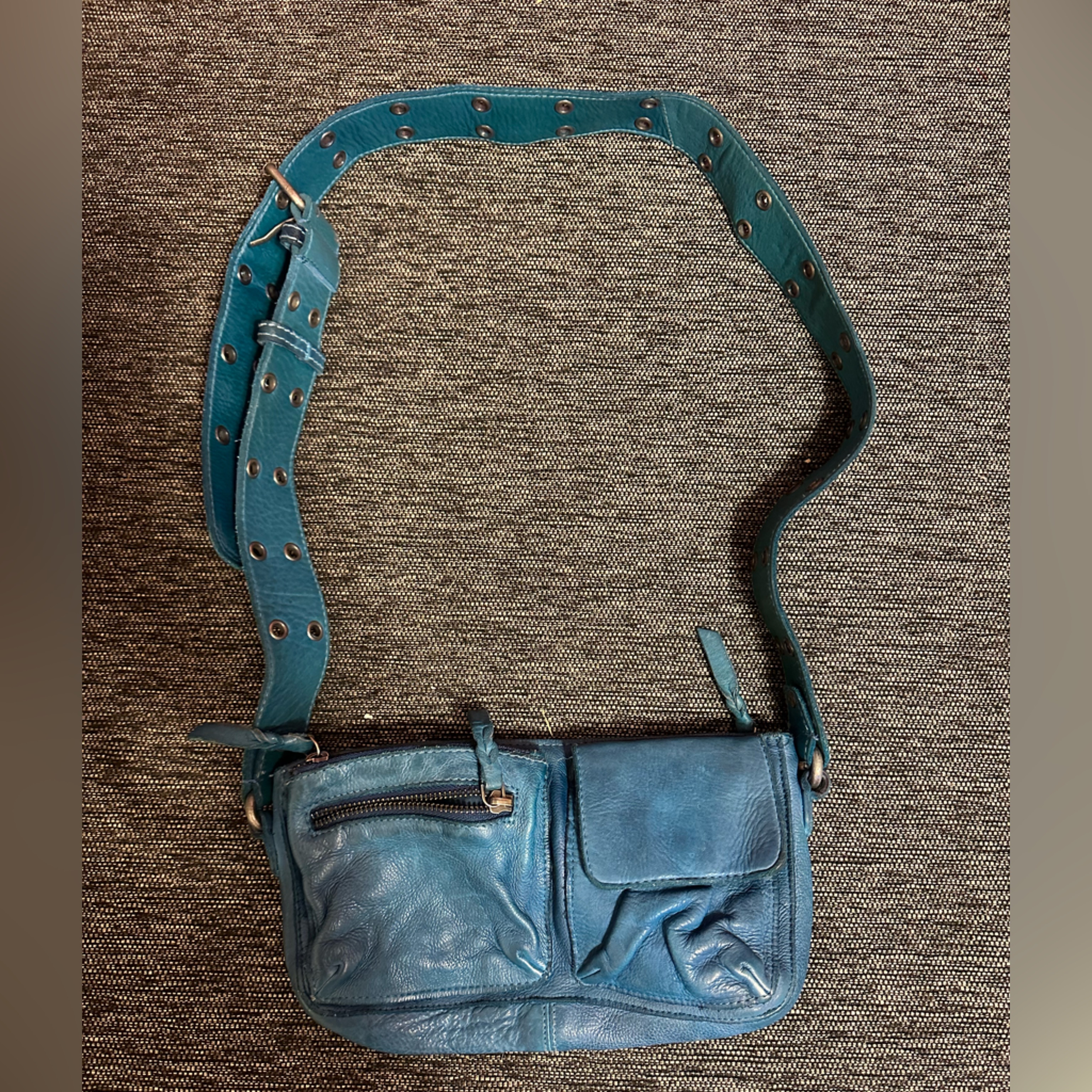 Free People Blue Fanny Pack